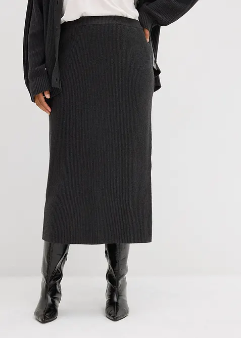 Jupe en maille 100% coton, bonprix