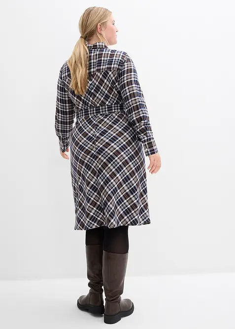 Robe-chemise en flanelle douce, bonprix