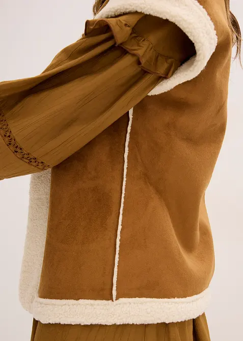 Gilet sans manches en sherpa, bonprix