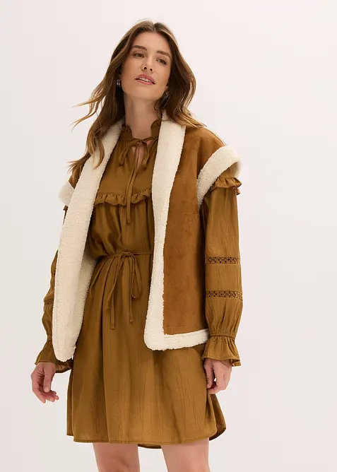 Gilet sans manches en sherpa, bonprix