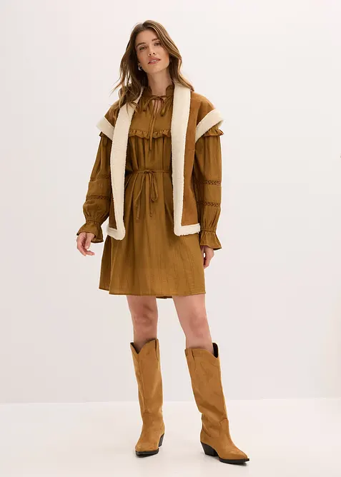 Gilet sans manches en sherpa, bonprix