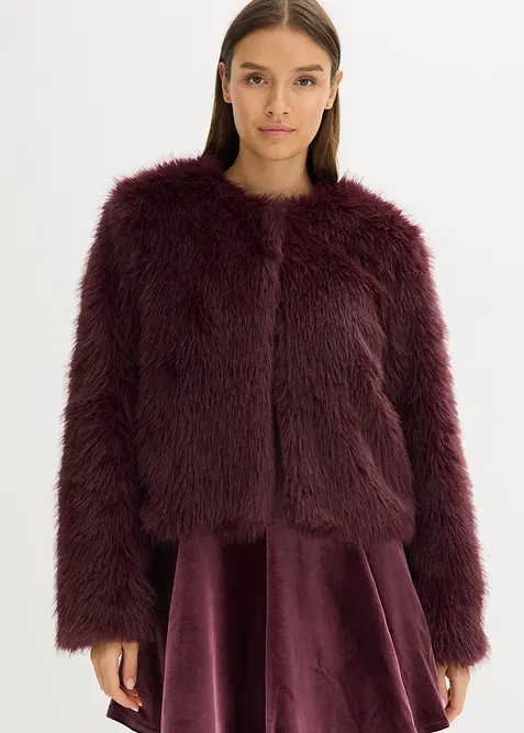 Veste en peluche, bonprix