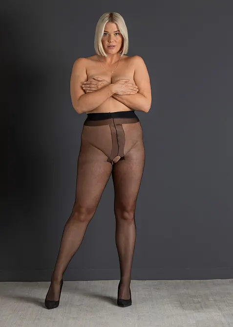 Collant fin ouvert 20den, bonprix