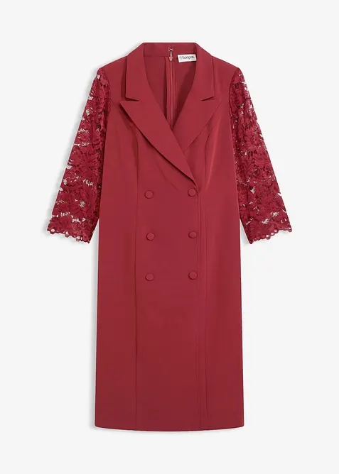 Robe blazer avec manches en dentelle, bonprix