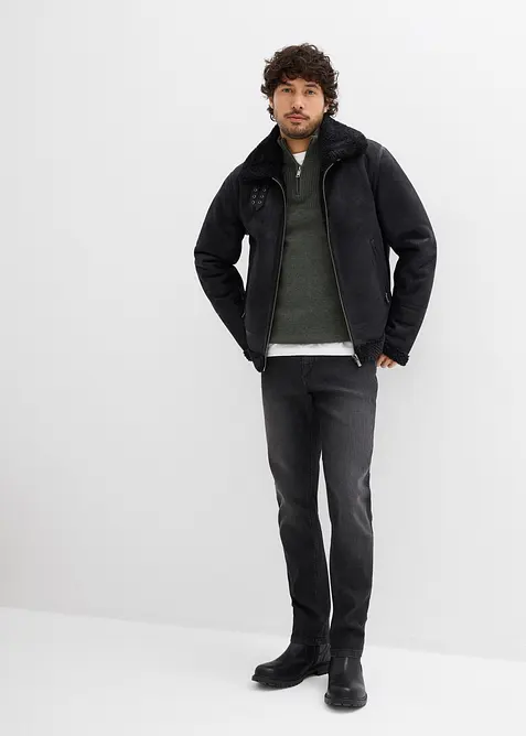 Jean slim l&eacute;ger, droit, bonprix