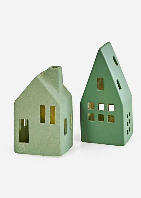 Maisons LED déco (2 pces), bonprix