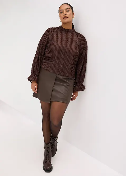 Blouse texturée, bonprix