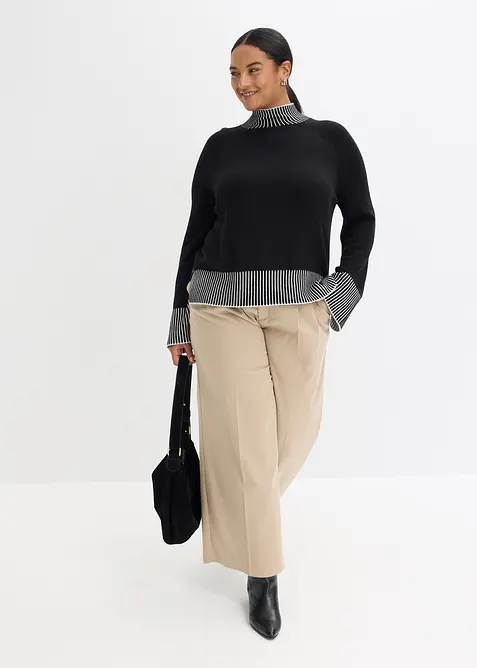 Pull à col montant, bonprix