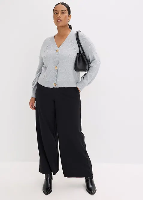 Gilet en maille texturée, bonprix