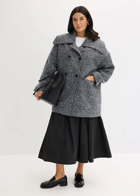 Manteau court aspect chiné, bonprix