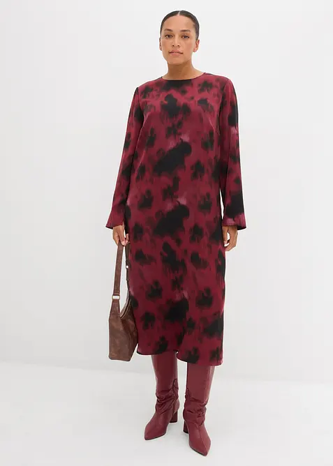 Robe midi en satin, bonprix