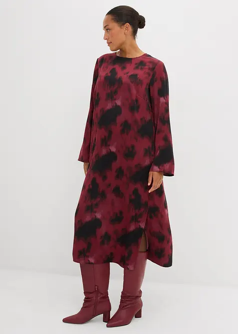 Robe midi en satin, bonprix