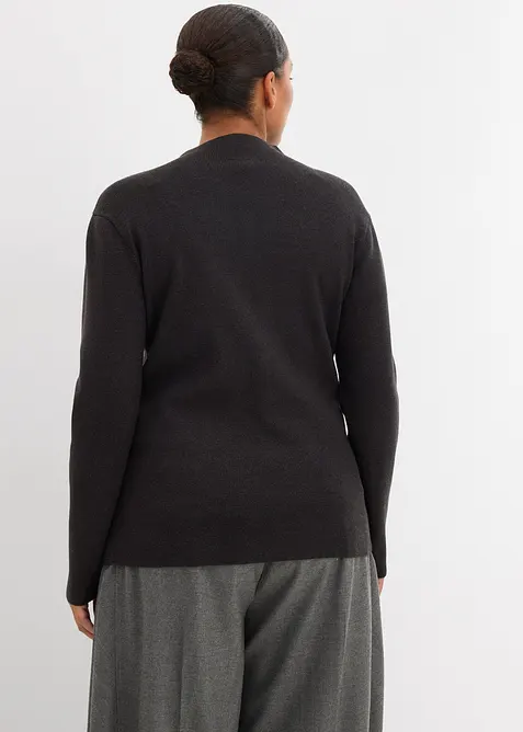 Gilet en fine maille de viscose mélangée, bonprix