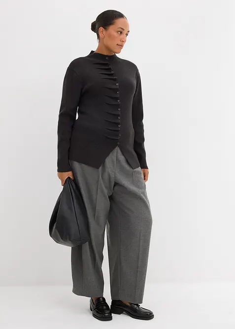 Gilet en fine maille de viscose mélangée, bonprix