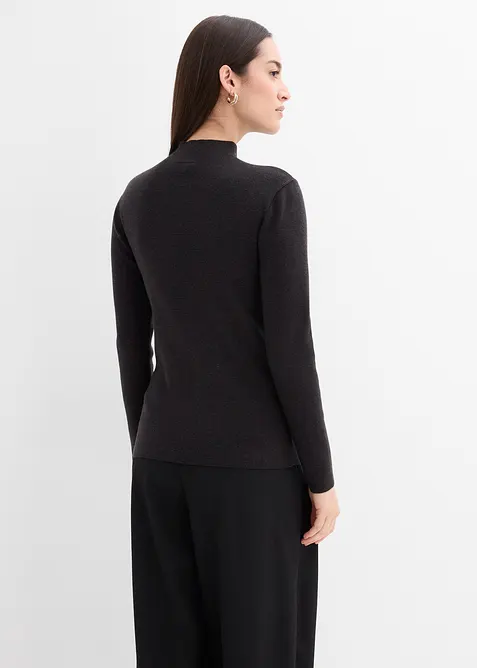 Gilet en fine maille de viscose mélangée, bonprix