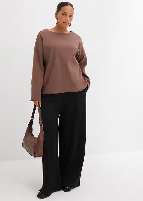 T-shirt manches longues c&ocirc;tel&eacute;, bonprix