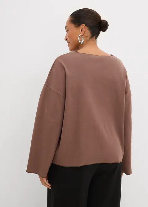 T-shirt manches longues c&ocirc;tel&eacute;, bonprix