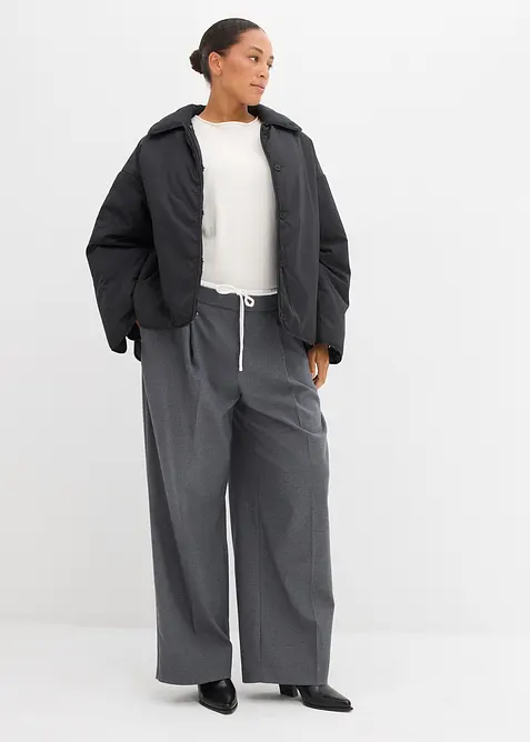 Pantalon large en viscose mélangée, bonprix