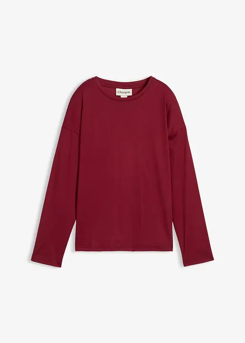 T-shirt manches longues contenant de la soie, bonprix