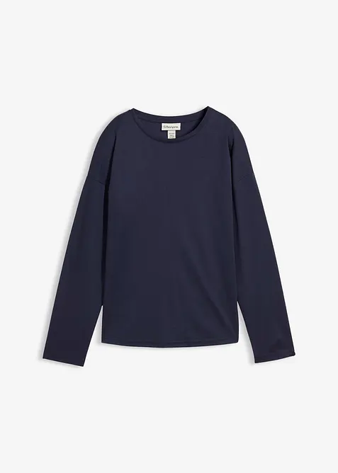 T-shirt manches longues contenant de la soie, bonprix