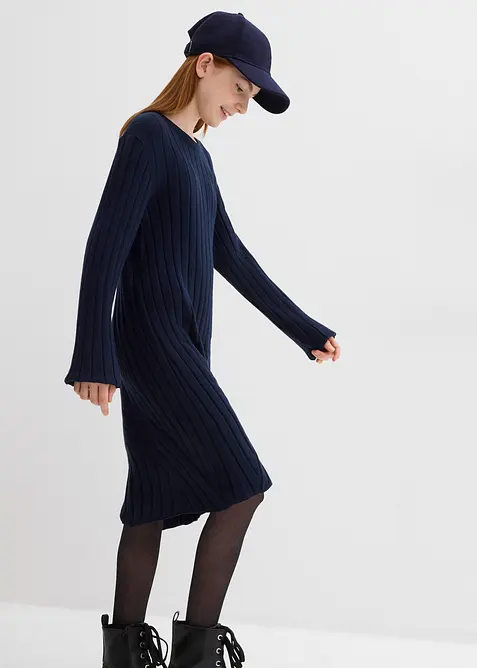 Robe en maille douce, viscose mélangée, bonprix