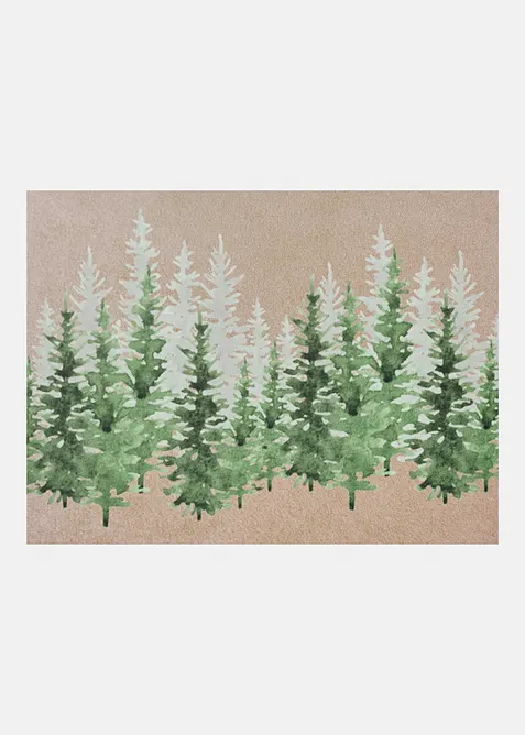 Paillasson avec motif de forêt hivernale, bonprix
