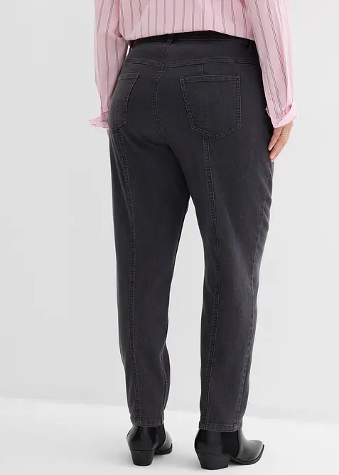 Jean mom taille haute, extensible, bonprix