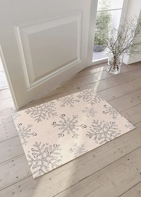 Paillasson avec motif de flocons de neige, bonprix