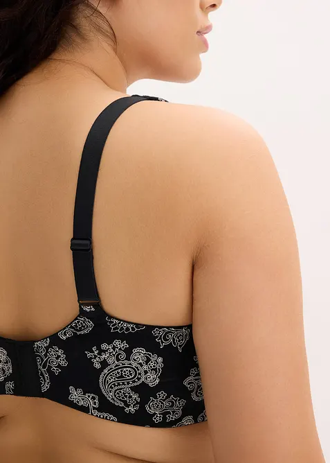 Lot de 3 soutiens-gorge coton sans armatures, bonprix