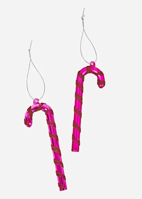 Lot de 2 sucres d’orge déco à suspendre, bonprix