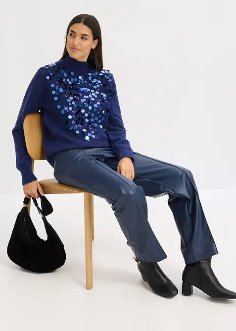 Pull à sequins, bonprix