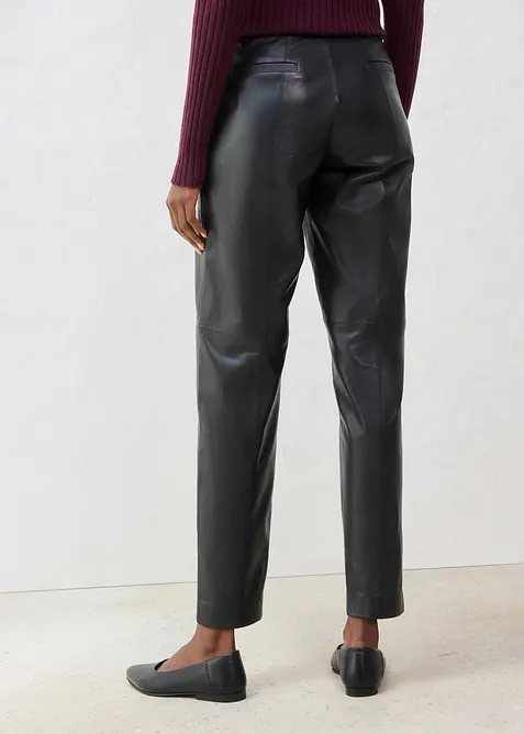 Pantalon en cuir d’agneau nappa, bonprix