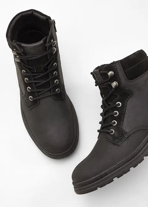 Boots lacées en cuir Camel Active, Camel Active