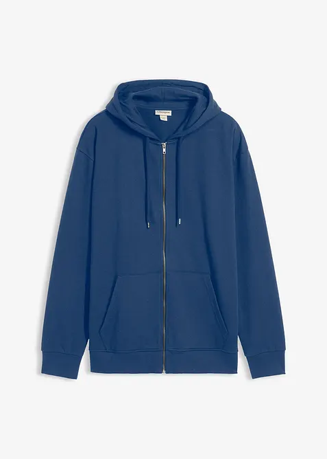 Sweat zippé ample à capuche, bonprix