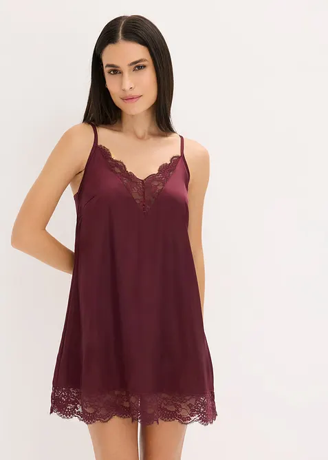 Nuisette en satin et dentelle, bonprix
