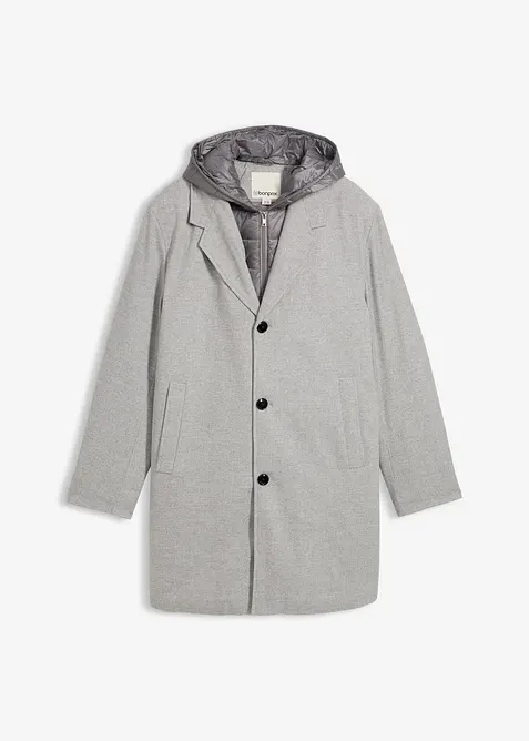 Manteau blazer 2en1 à capuche amovible, bonprix