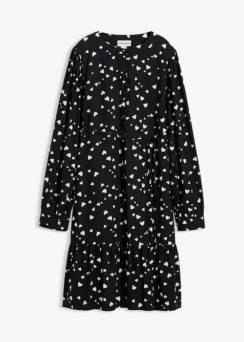 Robe de grossesse et d’allaitement 100% viscose à imprimé cœurs, bonprix