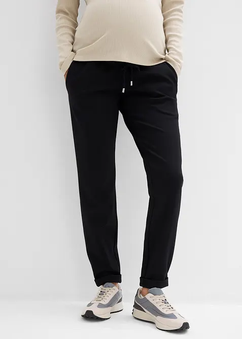 Pantalon de grossesse à taille élastiquée en jersey milano, bonprix