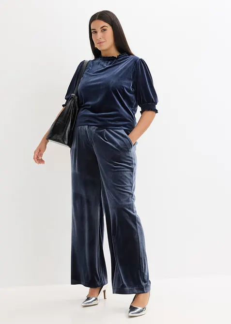 T-shirt avec du velours doux, bonprix