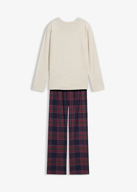 Pyjama enfant avec pantalon en flanelle douce, bonprix