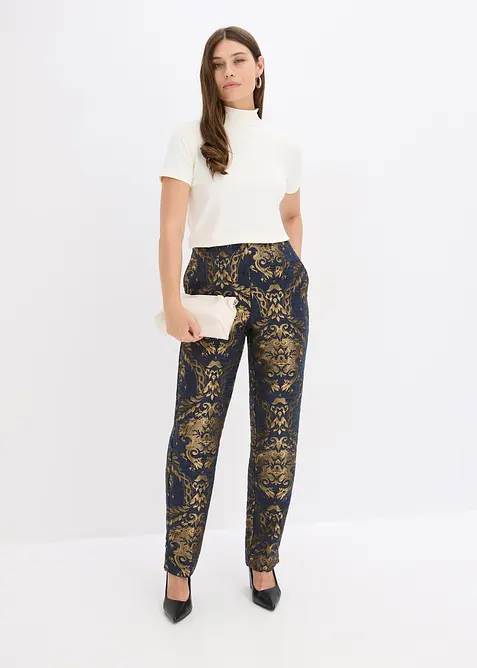 Pantalon jacquard, bonprix