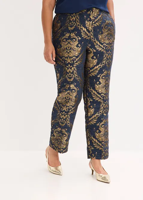 Pantalon jacquard, bonprix