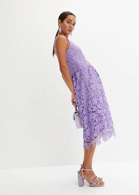 Robe en dentelle avec empiècement au crochet, bonprix