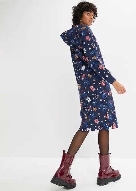 Robe sweat de Noël, bonprix