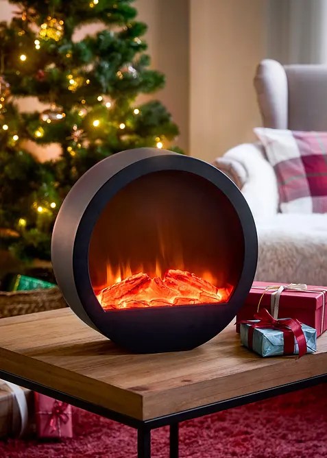 Décoration LED avec effet feu de cheminée, bonprix