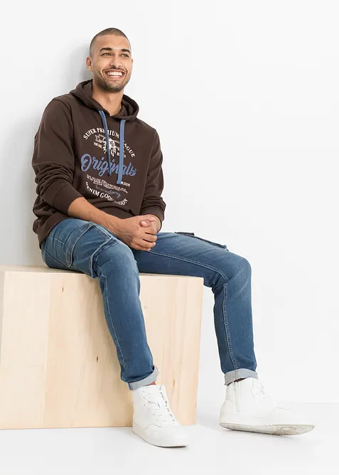 Sweat-shirt à capuche coupe confort, bonprix