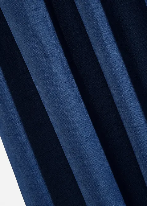 Rideaux occultants textur&eacute;s (2 pces), bonprix