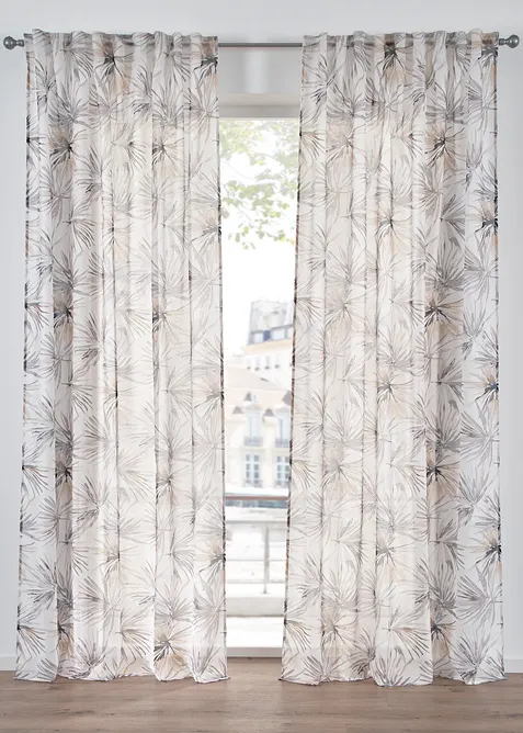 Voilage à imprimé (1 pce), bonprix