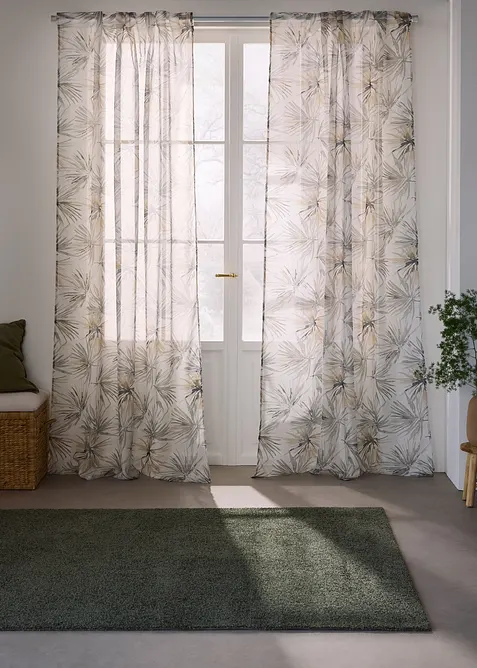 Voilage à imprimé (1 pce), bonprix