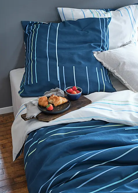 Parure de lit réversible à rayures, bonprix